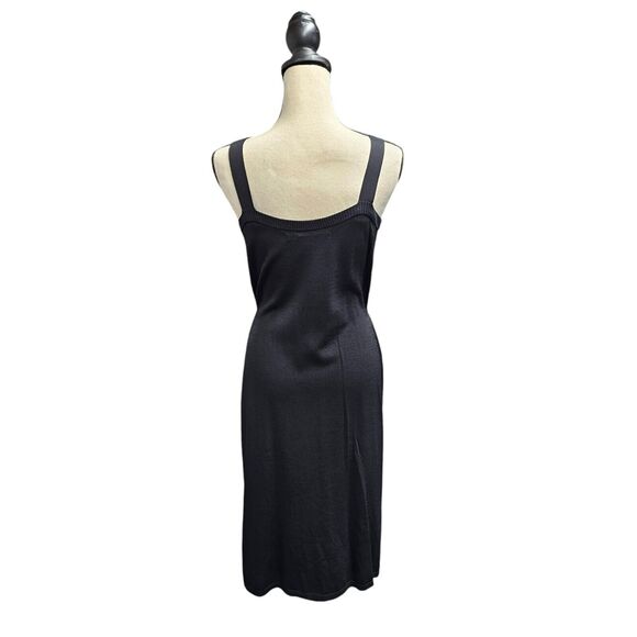 Max Studio Womens Slinky Knit Sleeveless Midi Dress Size M Y2K Cinched Waist - Picture 3 of 6